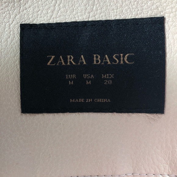 Zara tan faux leather jacket - Picture 4 of 6